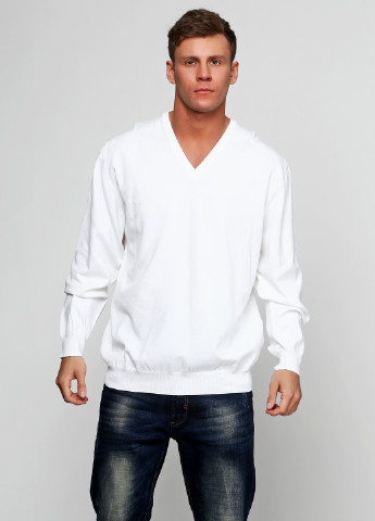 Белый демисезонный пуловер пуловер Barbieri
