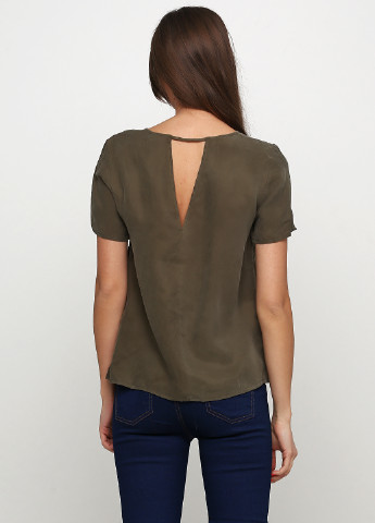 Оливковая (хаки) летняя блуза Vila