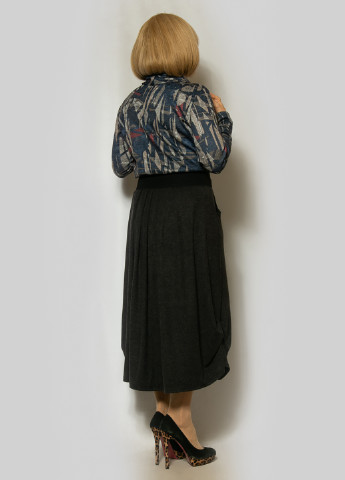 Комбинированное кэжуал платье клеш LibeAmore с абстрактным узором