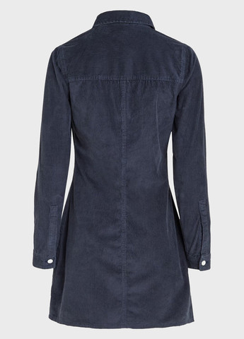 Темно-синее кэжуал платье рубашка Tommy Jeans однотонное