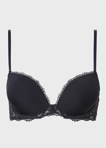 Чорний бюстгальтер Calvin Klein з кісточками поліамід
