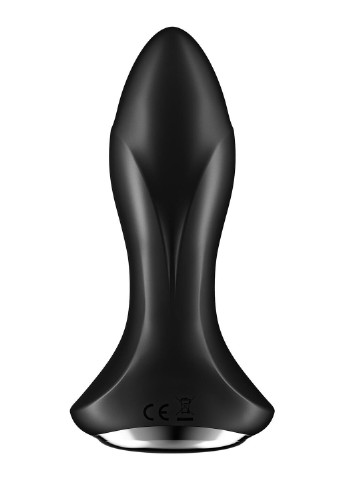 Анальна смарт вібропробка із перлинним масажем Rotator Plug 1+ Black Satisfyer (254785135)