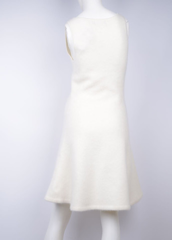 Молочное кэжуал платье клеш Ralph Lauren однотонное