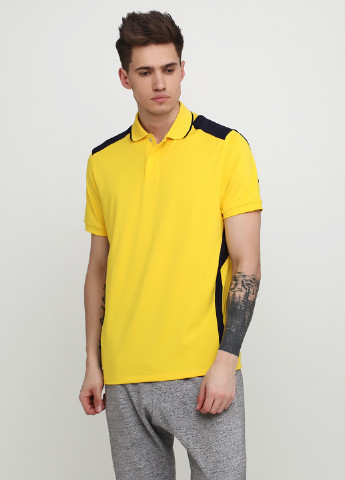 Желтая мужская футболка поло Ralph Lauren однотонная