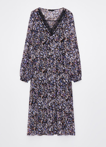 Комбинированное кэжуал платье Mohito с абстрактным узором