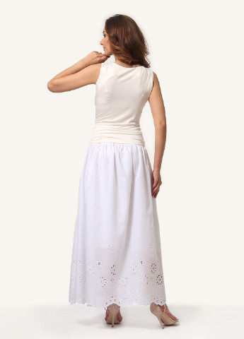 Белая кэжуал однотонная юбка Alika Kruss клешированная