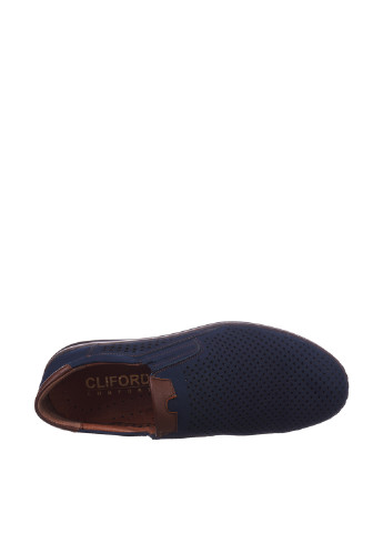 Туфлі Cliford однотонні темно-сині кежуали