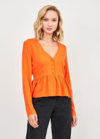 Оранжевая демисезонная блуза демисезон Envii