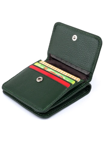 Женский кожаный кошелек 9,5х9х1 см st leather (252127569)