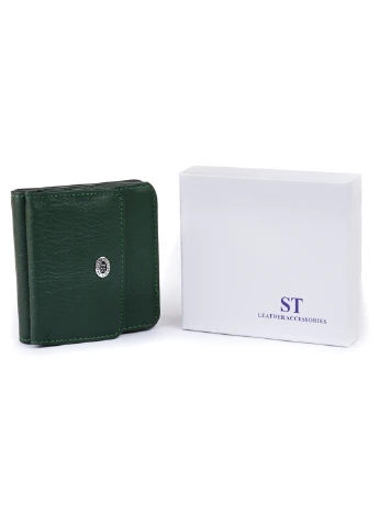 Женский кожаный кошелек 9,5х9х1 см st leather (252127569)