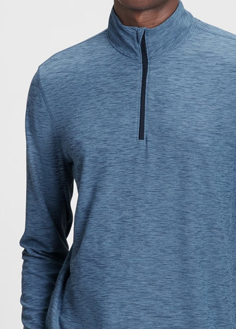 Синий демисезонный спортивный лонгслив Gap меланж