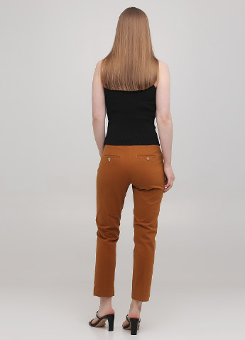 Светло-коричневые кэжуал демисезонные зауженные, укороченные брюки Lagrand