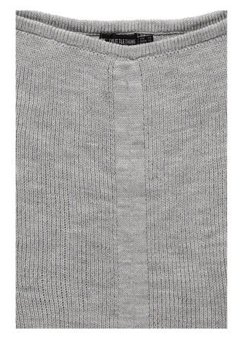 Серый демисезонный свитер PrettyLittleThing