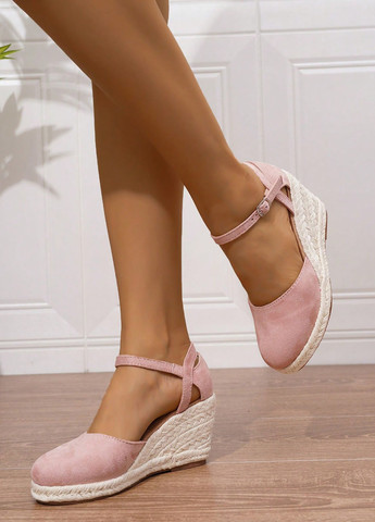 SHEIN Туфли светло-розовый з искусственная замша, китай — лето (323262167)