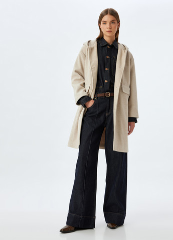 Бежевое демисезонное Пальто KOTON