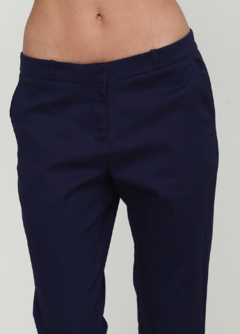 Темно-синие кэжуал демисезонные чиносы брюки Etam