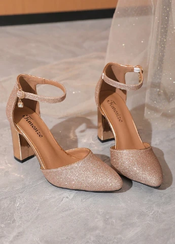 SHEIN Туфлі д'орсей золотий з штучна шкіра, китай — літо (327827716)