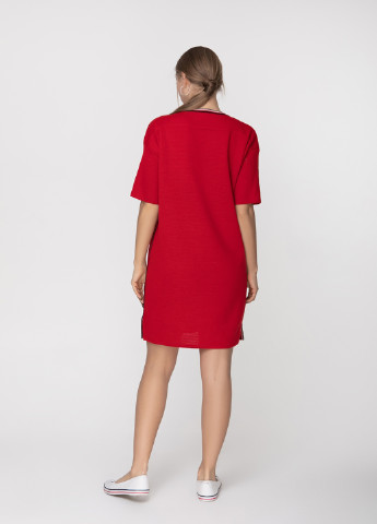 Красное кэжуал платье а-силуэт Sewel однотонное