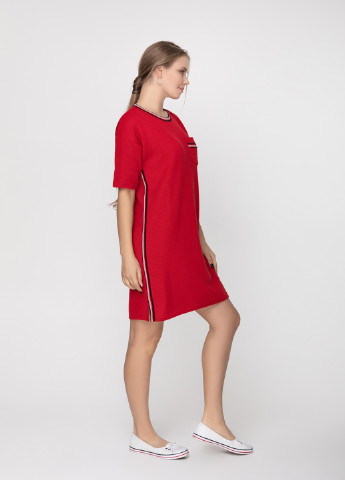 Красное кэжуал платье а-силуэт Sewel однотонное