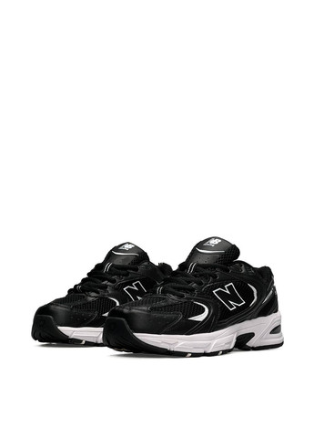 Чорні Осінні кросівки New Balance 530 Black White Premium