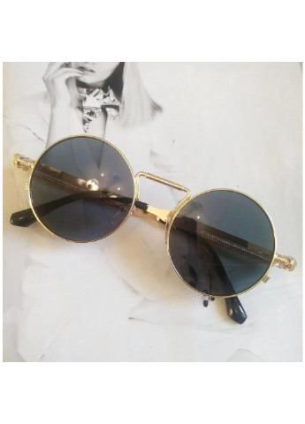 Круглі окуляри Гогли з пружинами Чорний в золоті No Brand (253395869)
