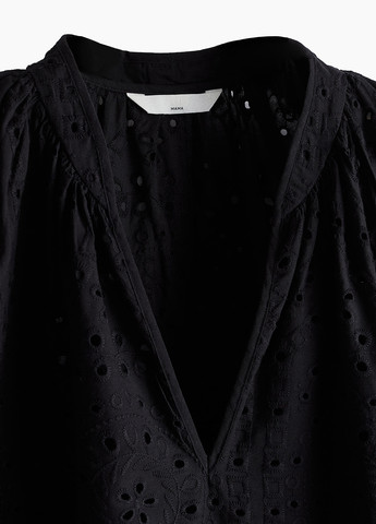 Черное кэжуал платье для беременных а-силуэт H&M однотонное