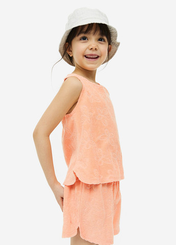 Помаранчевий літній комплект (майка, шорти) H&M
