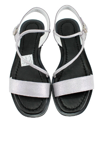 Серебряные босоножки Twenty Two с ремешком