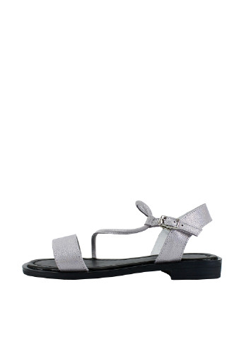 Серебряные босоножки Twenty Two с ремешком