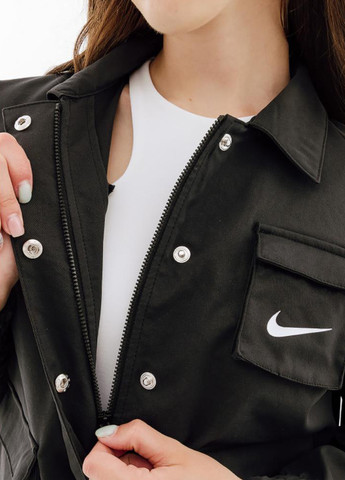Чорна демісезонна куртка fd1130-010 Nike Sportswear Swoosh