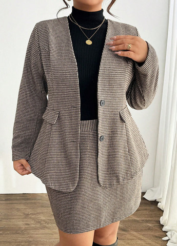 Костюм (жакет, спідниця) SHEIN (364846830)