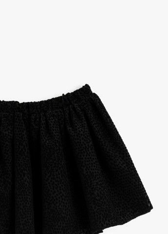 Черная однотонная юбка KOTON клешированная