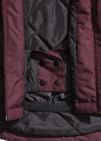 Бордовая зимняя куртка лыжная H&M SPORT