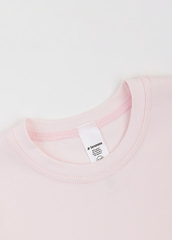 Бледно-розовая летняя футболка Garnamama