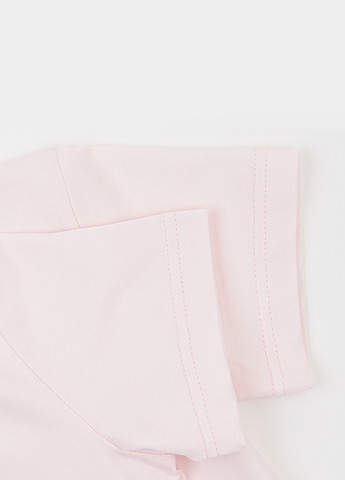 Бледно-розовая летняя футболка Garnamama