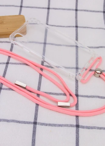Чохол TPU Crossbody Transparent для Apple iPhone XS Max (6.5 ') Рожевий (is_00000041868_12) Epik (229726151)