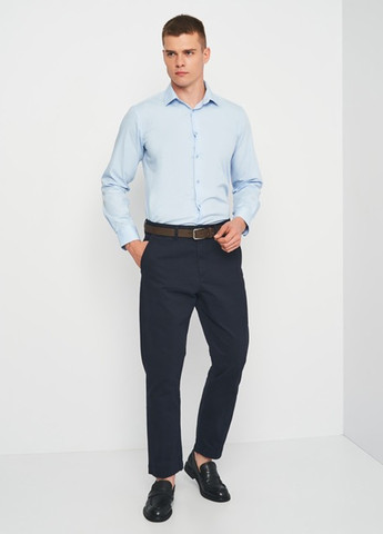 Темно-синие кэжуал демисезонные чиносы брюки H&M