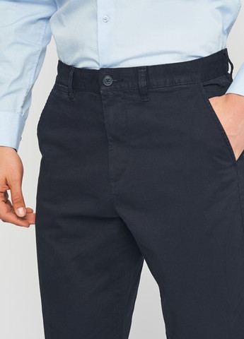 Темно-синие кэжуал демисезонные чиносы брюки H&M