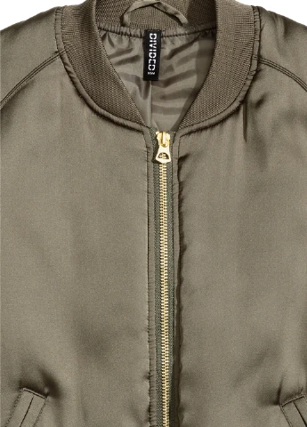 Бомбер,темно-зелений, Divided H&M (245771483)