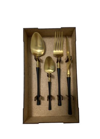 Набір столових приладів Black Few (На 4 Персони) Dom (253193130)
