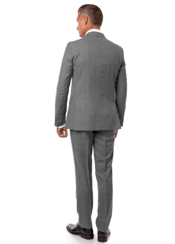 Сірий демісезонний костюм (піджак, штани) брючний Arber