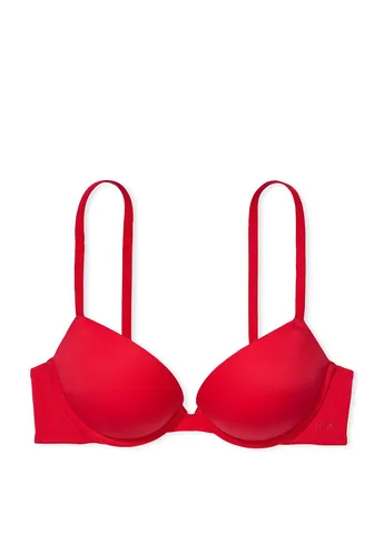 Красный корбей бюстгальтер Victoria's Secret с косточками полиамид