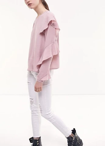 Розовая блуза Stradivarius
