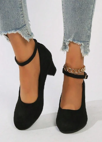 SHEIN Туфли черный з текстиль, китай — демисезон (322849306)
