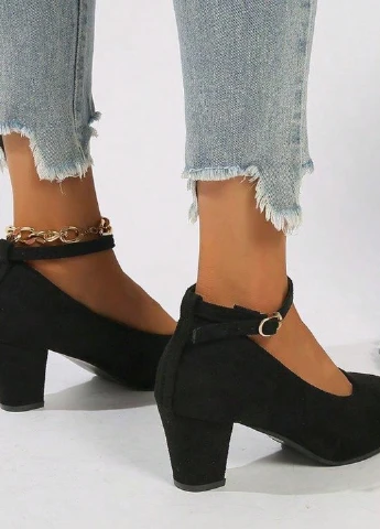 SHEIN Туфли черный з текстиль, китай — демисезон (322849306)