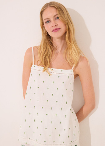 Біла всесезон піжама (майка, шорти) майка + шорти Women'secret