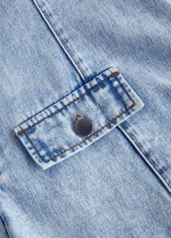 Голубое джинсовое платье а-силуэт SHEIN варенка