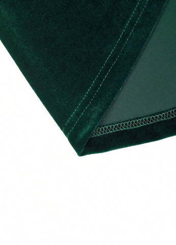 Изумрудное праздничный, вечернее платье SHEIN однотонное