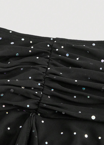 Черная кэжуал однотонная юбка SHEIN клешированная