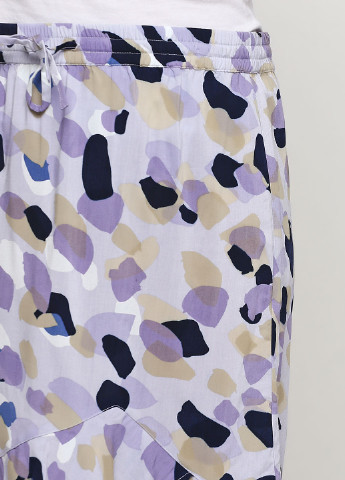 Сиреневая кэжуал с абстрактным узором юбка BRANDTEX COPENHAGEN а-силуэта (трапеция)